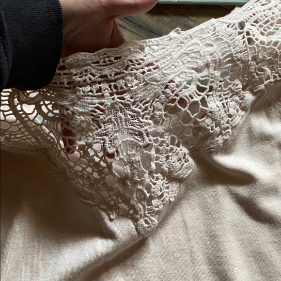 3/4 Sleeve, embroidered top, Cream color - Picture 3 of 3